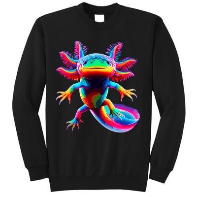 Axolotl Beautiful Colorful Axolotl Sweatshirt