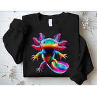 Axolotl Beautiful Colorful Axolotl Sweatshirt