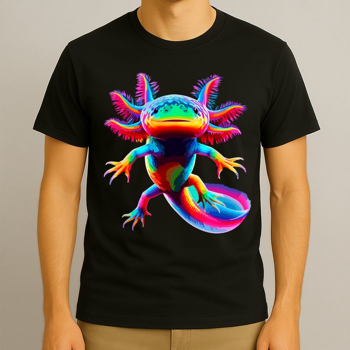 Axolotl Beautiful Colorful Axolotl T-Shirt