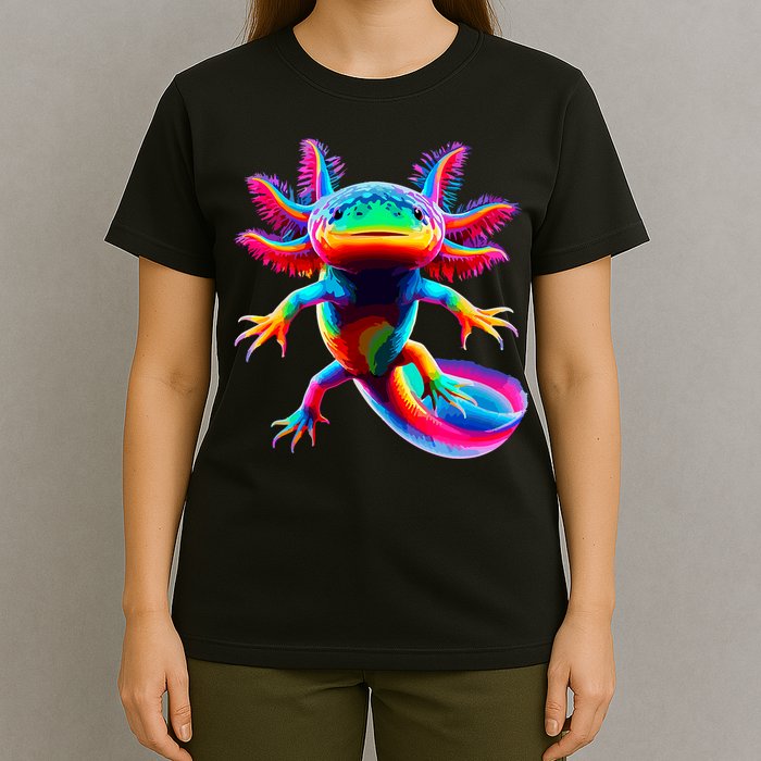 Axolotl Beautiful Colorful Axolotl T-Shirt