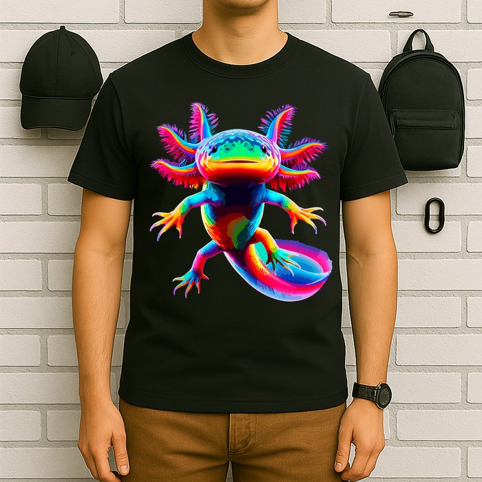 Axolotl Beautiful Colorful Axolotl T-Shirt