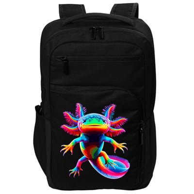 Axolotl Beautiful Colorful Axolotl Impact Tech Backpack