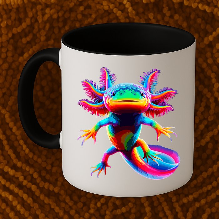 Axolotl Beautiful Colorful Axolotl Mug