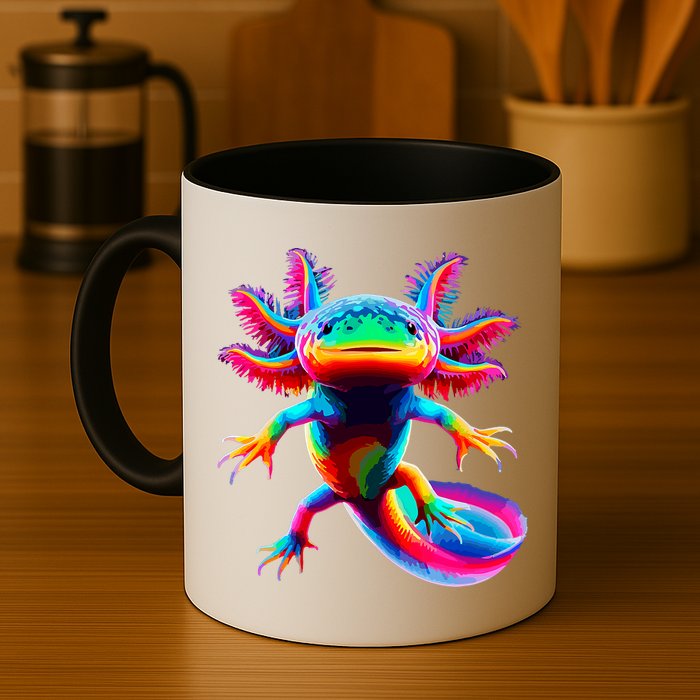Axolotl Beautiful Colorful Axolotl Mug