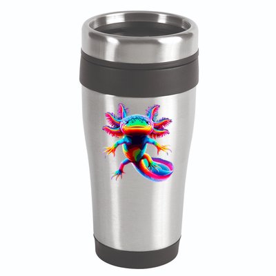 Axolotl Beautiful Colorful Axolotl 16oz Travel Tumbler