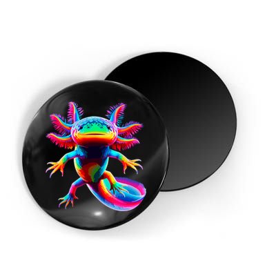 Axolotl Beautiful Colorful Axolotl Magnet