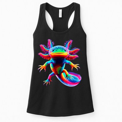 Axolotl Beautiful Colorful Axolotl Womens Tank Top