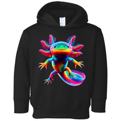 Axolotl Beautiful Colorful Axolotl Toddler Hoodie