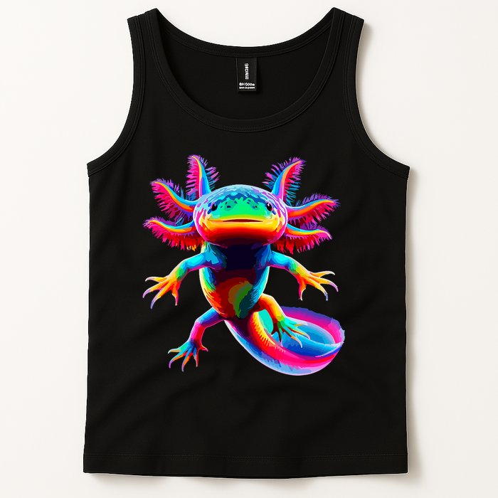Axolotl Beautiful Colorful Axolotl Tank Top