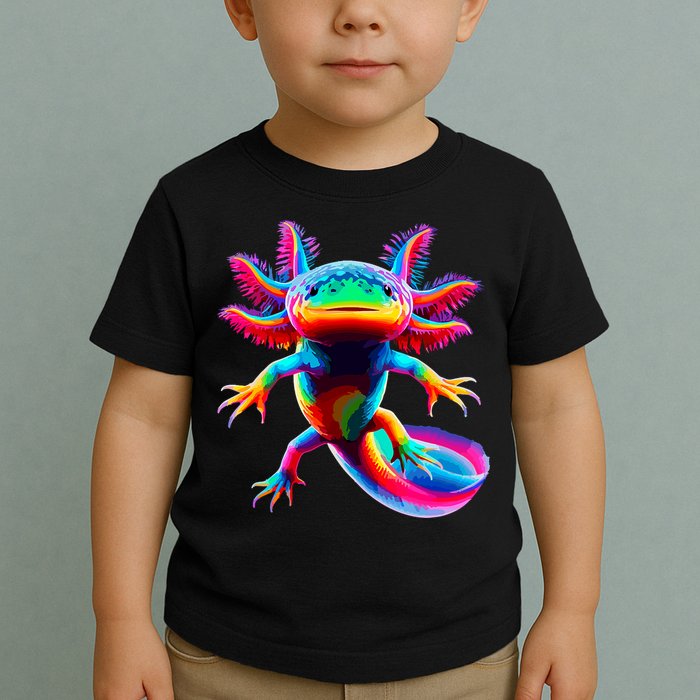 Axolotl Beautiful Colorful Axolotl Toddler T-Shirt
