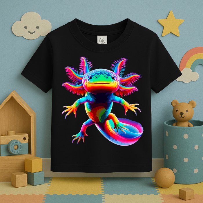Axolotl Beautiful Colorful Axolotl Toddler T-Shirt