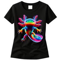 Axolotl Beautiful Colorful Axolotl Womens T-Shirt