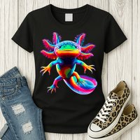 Axolotl Beautiful Colorful Axolotl Womens T-Shirt