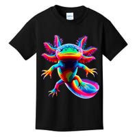 Axolotl Beautiful Colorful Axolotl Kids T-Shirt