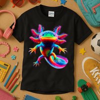 Axolotl Beautiful Colorful Axolotl Kids T-Shirt
