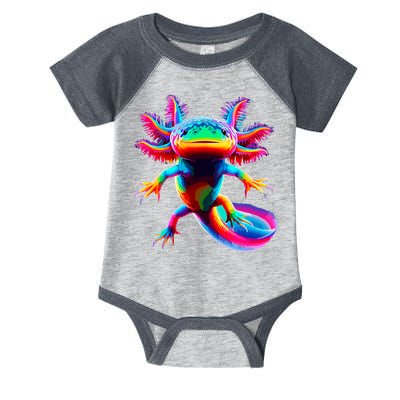 Axolotl Beautiful Colorful Axolotl Infant Baby Jersey Bodysuit