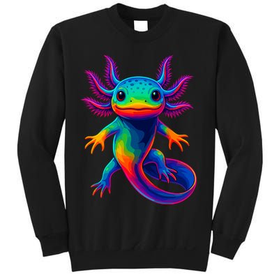 Axolotl Beautiful Colorful Kawaii Axolot Sweatshirt