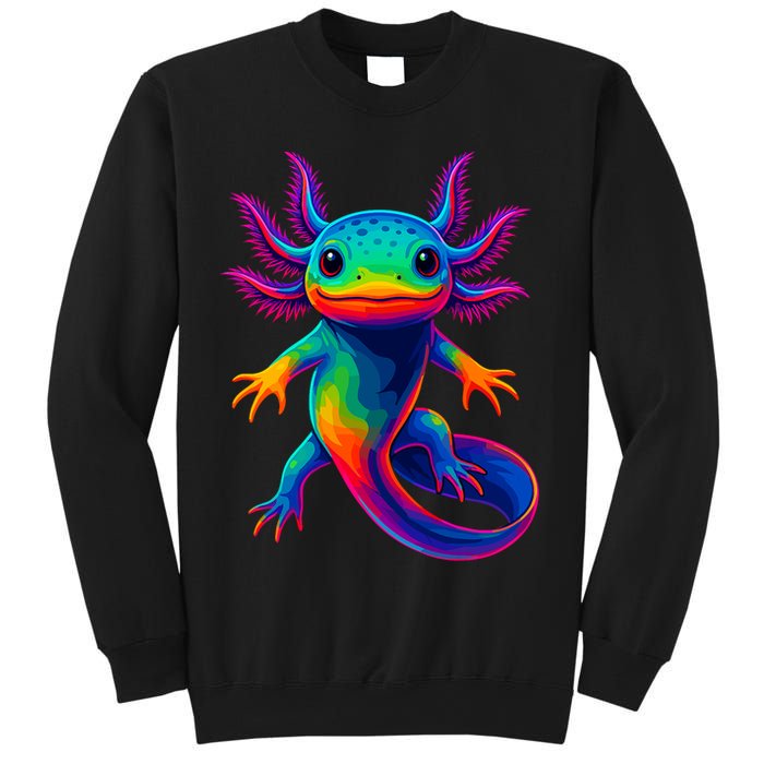 Axolotl Beautiful Colorful Kawaii Axolot Sweatshirt