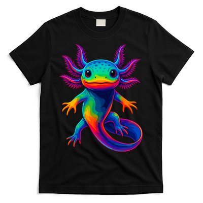 Axolotl Beautiful Colorful Kawaii Axolot T-Shirt