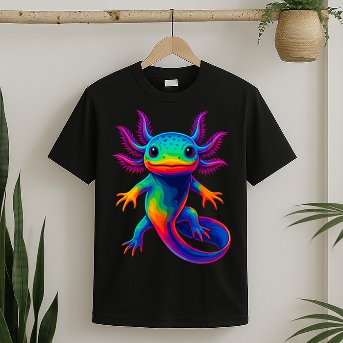 Axolotl Beautiful Colorful Kawaii Axolot T-Shirt