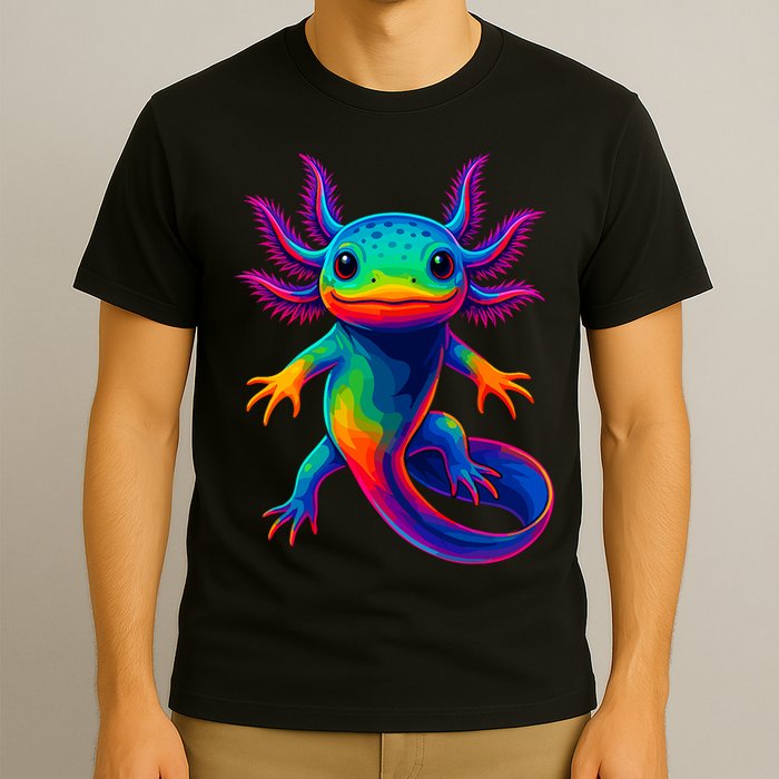 Axolotl Beautiful Colorful Kawaii Axolot T-Shirt