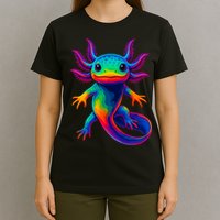 Axolotl Beautiful Colorful Kawaii Axolot T-Shirt