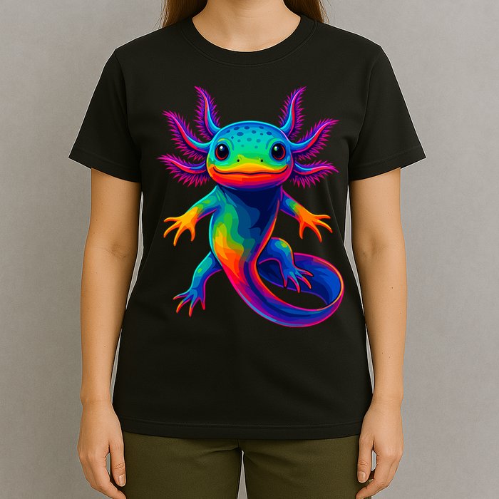 Axolotl Beautiful Colorful Kawaii Axolot T-Shirt