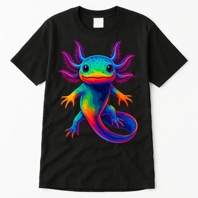 Axolotl Beautiful Colorful Kawaii Axolot Tall T-Shirt