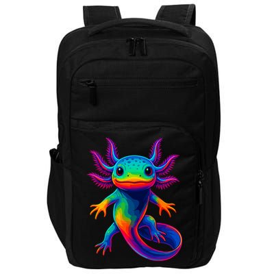Axolotl Beautiful Colorful Kawaii Axolot Impact Tech Backpack