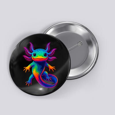 Axolotl Beautiful Colorful Kawaii Axolot Button