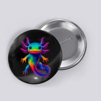 Axolotl Beautiful Colorful Kawaii Axolot Button