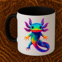 Axolotl Beautiful Colorful Kawaii Axolot Mug