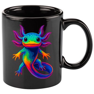 Axolotl Beautiful Colorful Kawaii Axolot 11oz C Handle Ceramic Mug