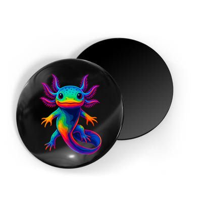 Axolotl Beautiful Colorful Kawaii Axolot Magnet