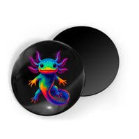 Axolotl Beautiful Colorful Kawaii Axolot Magnet
