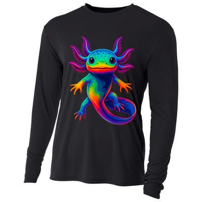 Axolotl Beautiful Colorful Kawaii Axolot Cooling Performance Long Sleeve Crew