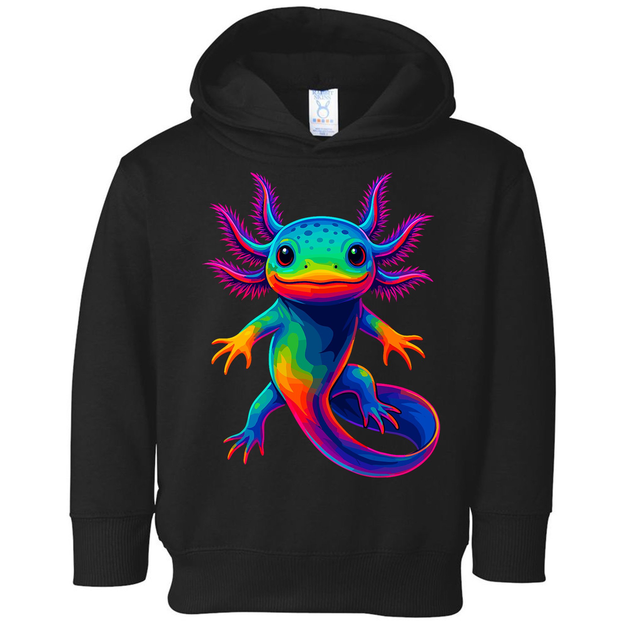 Axolotl Beautiful Colorful Kawaii Axolot Toddler Hoodie