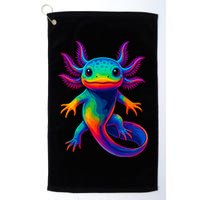 Axolotl Beautiful Colorful Kawaii Axolot Golf Towel