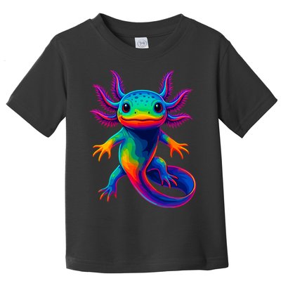 Axolotl Beautiful Colorful Kawaii Axolot Toddler T-Shirt