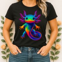 Axolotl Beautiful Colorful Kawaii Axolot Womens T-Shirt