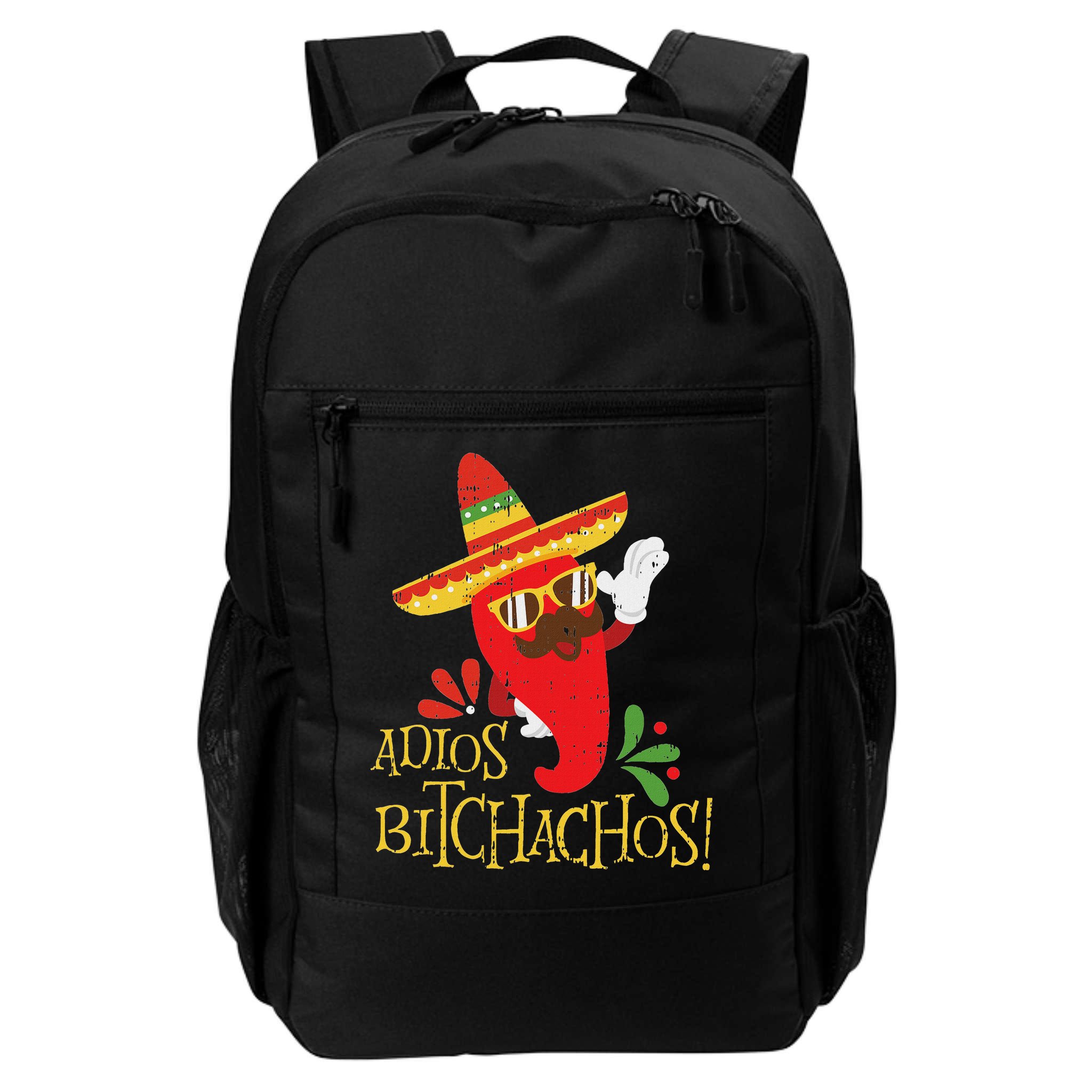 Adios Bitchachos Cinco De Mayo Mexican Chili Peppers Backpack