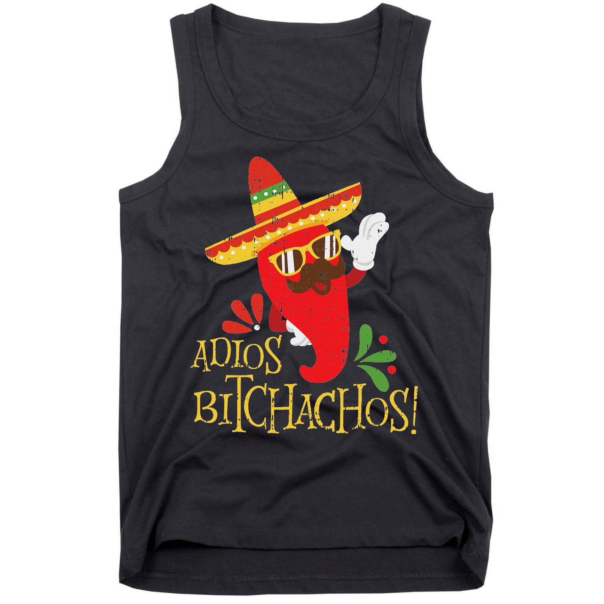 Adios Bitchachos Cinco De Mayo Mexican Chili Peppers Tank Top
