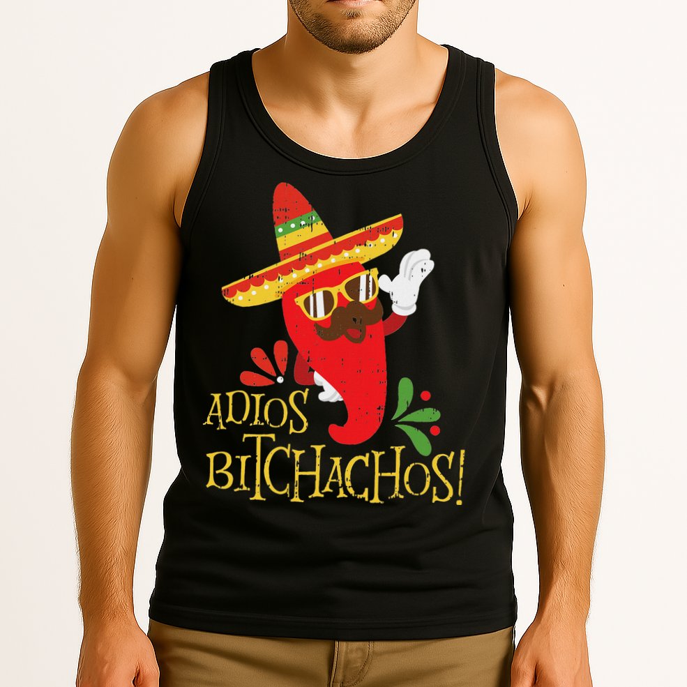 Adios Bitchachos Cinco De Mayo Mexican Chili Peppers Tank Top
