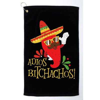 Adios Bitchachos Cinco De Mayo Mexican Chili Peppers Golf Towel