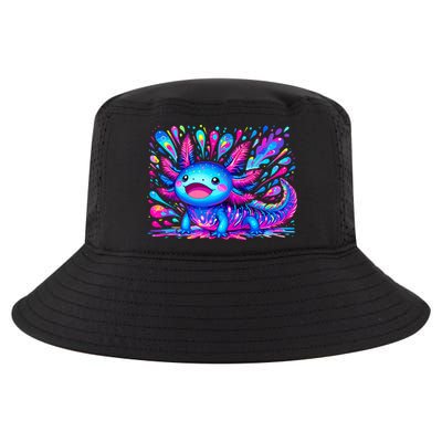 Axolotl Beautiful Colorful Art Axolotl Cool Comfort Performance Bucket Hat