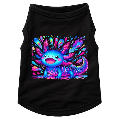 Axolotl Beautiful Colorful Art Axolotl Doggie Tank