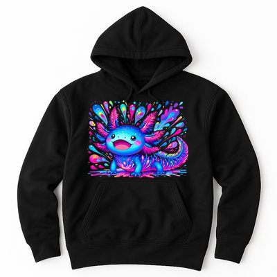 Axolotl Beautiful Colorful Art Axolotl Hoodie