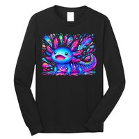 Axolotl Beautiful Colorful Art Axolotl Long Sleeve Shirt