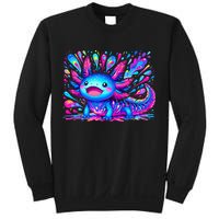 Axolotl Beautiful Colorful Art Axolotl Sweatshirt
