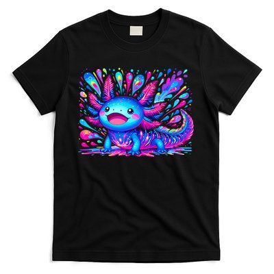Axolotl Beautiful Colorful Art Axolotl T-Shirt